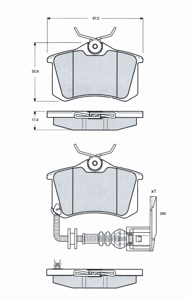 MTR fékbetétkészlet, tárcsafék - MT622 - TothCarparts