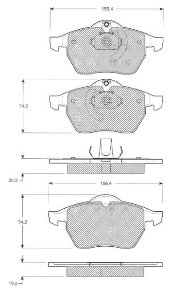 MTR fékbetétkészlet, tárcsafék - MT631 - TothCarparts