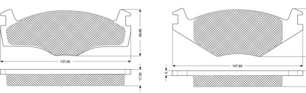 MTR fékbetétkészlet, tárcsafék - MT667 - TothCarparts