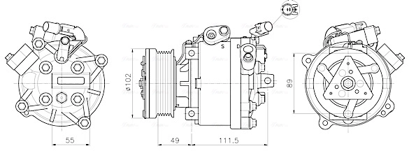 AVA Clever Choice kompresszor, klíma - MTAK294 - TothCarparts