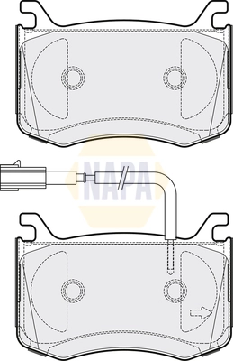 NAPA fékbetétkészlet, tárcsafék - NBP1903 - TothCarparts