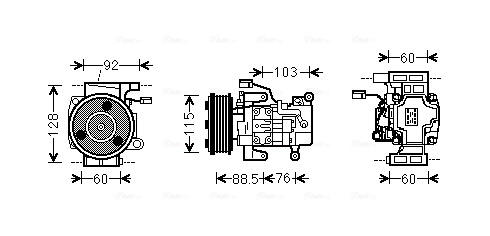 AVA Clever Choice kompresszor, klíma - MZK251 - TothCarparts