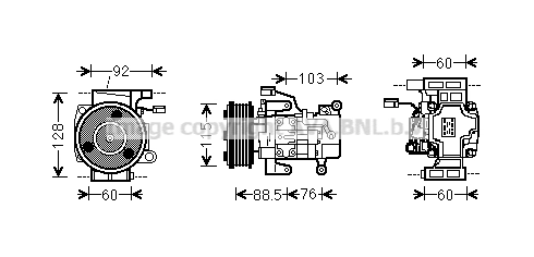 PRASCO kompresszor, klíma - MZK251 - TothCarparts