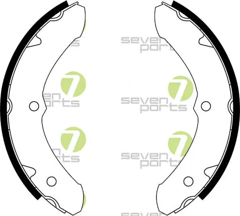 7 SEVEN PARTS fékpofakészlet - SVG10757 - TothCarparts
