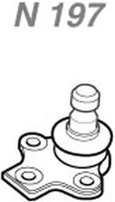 NAKATA Támasztó-/vezetőcsukló - N 197 - TothCarparts