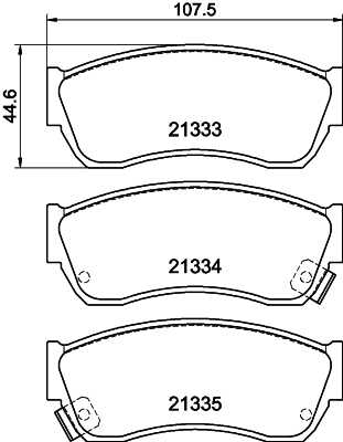 COBREQ fékbetétkészlet, tárcsafék - N-1306 - TothCarparts