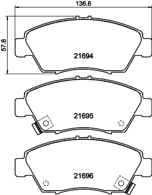 COBREQ fékbetétkészlet, tárcsafék - N-1313 - TothCarparts