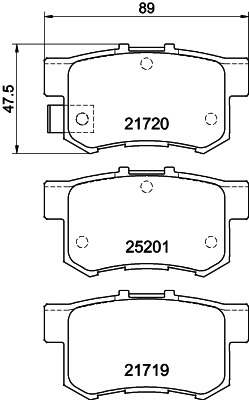 COBREQ fékbetétkészlet, tárcsafék - N-1372 - TothCarparts
