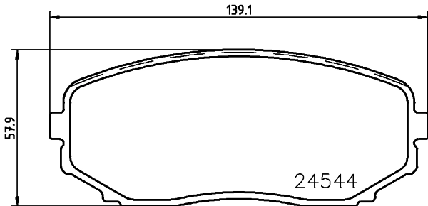 COBREQ fékbetétkészlet, tárcsafék - N-1467 - TothCarparts
