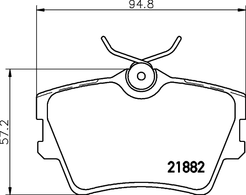 COBREQ fékbetétkészlet, tárcsafék - N-265 - TothCarparts