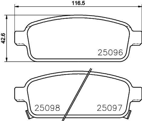 COBREQ fékbetétkészlet, tárcsafék - N-387C - TothCarparts