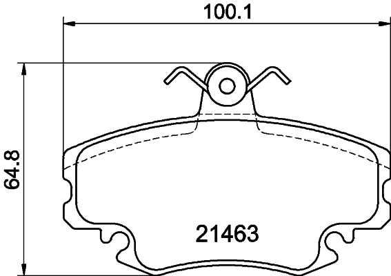 COBREQ fékbetétkészlet, tárcsafék - N-443 - TothCarparts