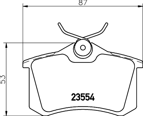 COBREQ fékbetétkészlet, tárcsafék - N-884C - TothCarparts