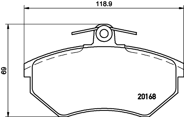 COBREQ fékbetétkészlet, tárcsafék - N-896 - TothCarparts