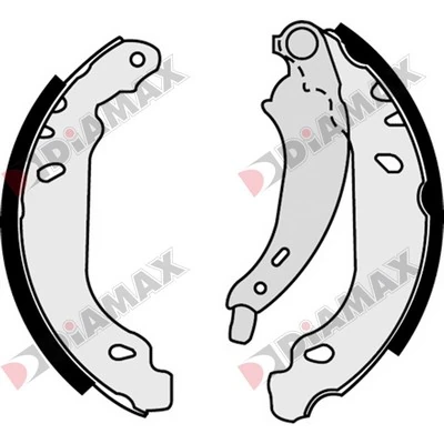 DIAMAX fékpofakészlet - N01008 - TothCarparts