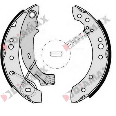 DIAMAX fékpofakészlet - N01056 - TothCarparts