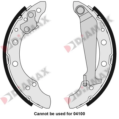 DIAMAX fékpofakészlet - N01073 - TothCarparts