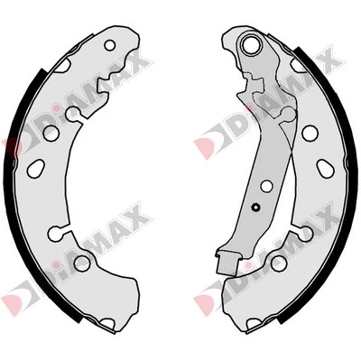 DIAMAX fékpofakészlet - N01104 - TothCarparts