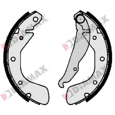 DIAMAX fékpofakészlet - N01116 - TothCarparts