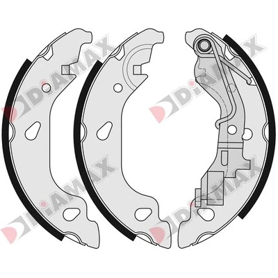DIAMAX fékpofakészlet - N01292 - TothCarparts