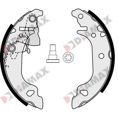 DIAMAX fékpofakészlet - N01300 - TothCarparts