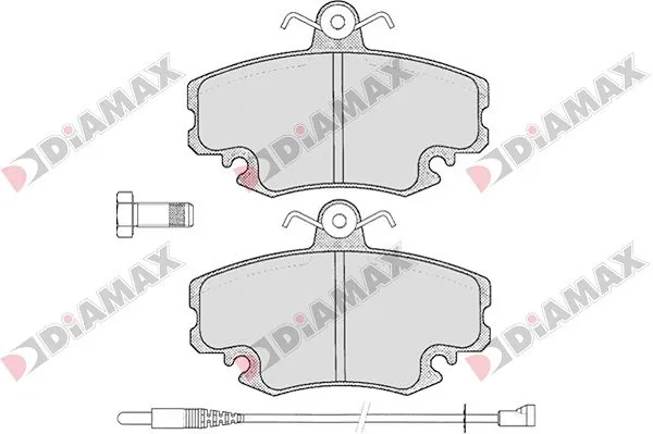 DIAMAX fékbetétkészlet, tárcsafék - N09001 - TothCarparts