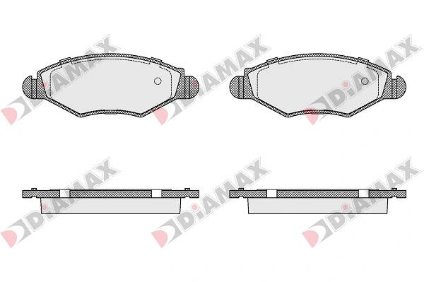 DIAMAX fékbetétkészlet, tárcsafék - N09007 - TothCarparts