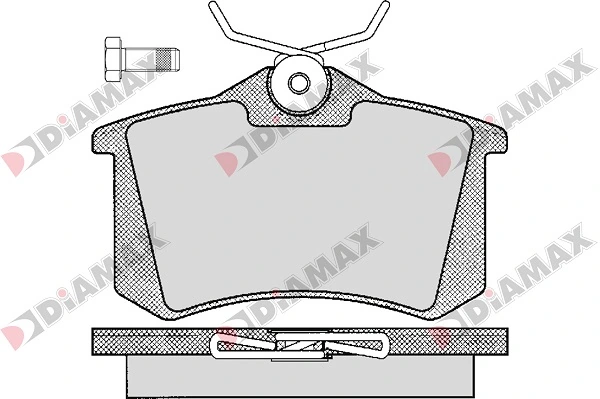 DIAMAX fékbetétkészlet, tárcsafék - N09008 - TothCarparts
