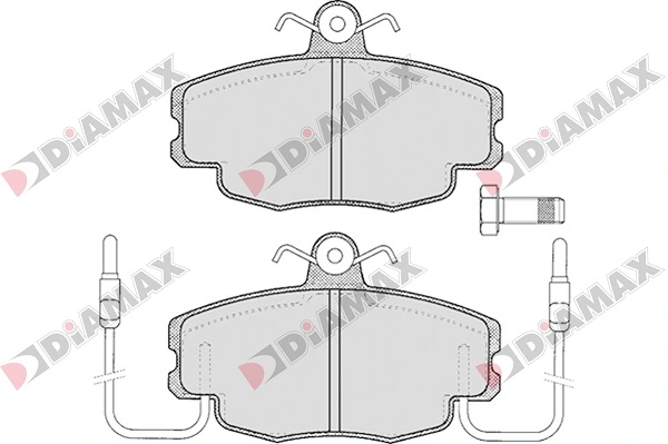 DIAMAX fékbetétkészlet, tárcsafék - N09010 - TothCarparts