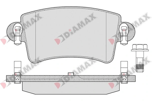 DIAMAX fékbetétkészlet, tárcsafék - N09020 - TothCarparts