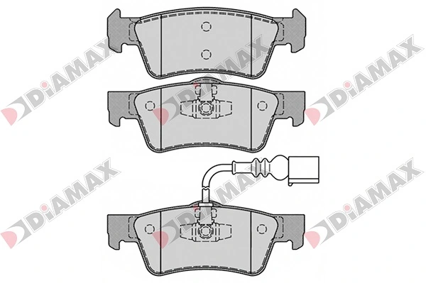 DIAMAX fékbetétkészlet, tárcsafék - N09047 - TothCarparts