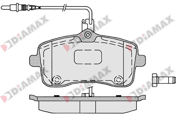 DIAMAX fékbetétkészlet, tárcsafék - N09054 - TothCarparts
