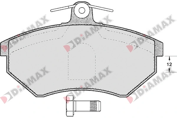 DIAMAX fékbetétkészlet, tárcsafék - N09060 - TothCarparts