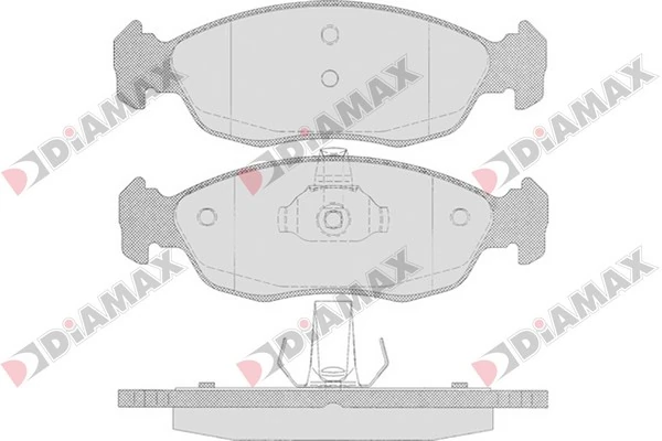 DIAMAX fékbetétkészlet, tárcsafék - N09066 - TothCarparts