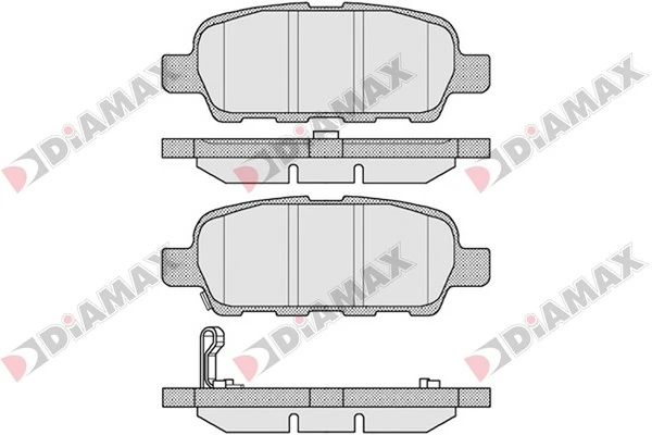 DIAMAX fékbetétkészlet, tárcsafék - N09099 - TothCarparts