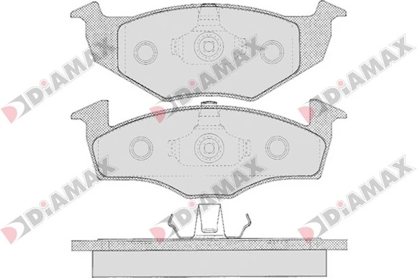 DIAMAX fékbetétkészlet, tárcsafék - N09101 - TothCarparts