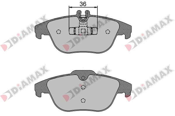 DIAMAX fékbetétkészlet, tárcsafék - N09110 - TothCarparts