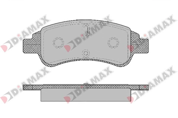 DIAMAX fékbetétkészlet, tárcsafék - N09118 - TothCarparts