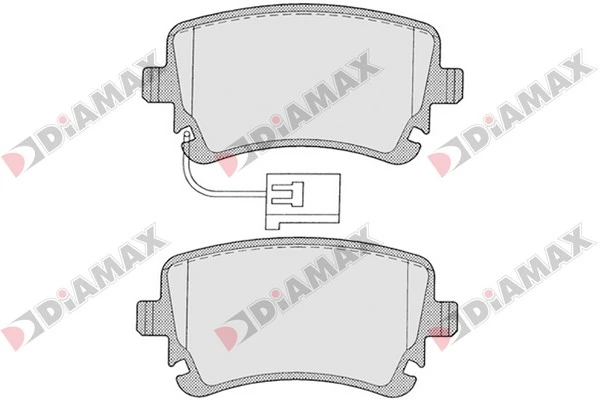 DIAMAX fékbetétkészlet, tárcsafék - N09127 - TothCarparts