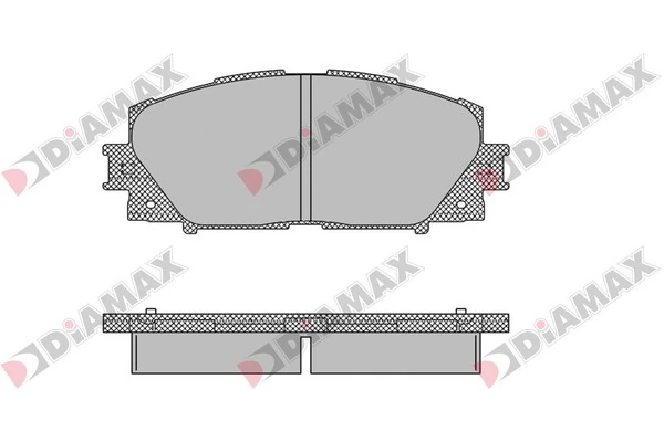 DIAMAX fékbetétkészlet, tárcsafék - N09136 - TothCarparts