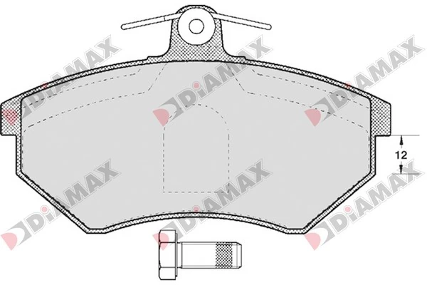 DIAMAX fékbetétkészlet, tárcsafék - N09153 - TothCarparts