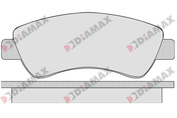 DIAMAX fékbetétkészlet, tárcsafék - N09163 - TothCarparts