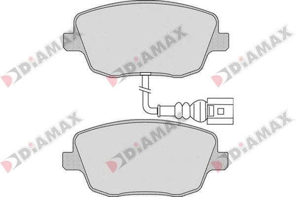 DIAMAX fékbetétkészlet, tárcsafék - N09164 - TothCarparts