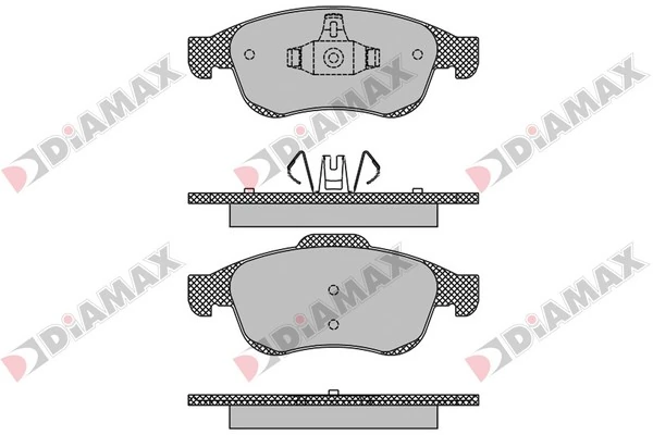 DIAMAX fékbetétkészlet, tárcsafék - N09173 - TothCarparts