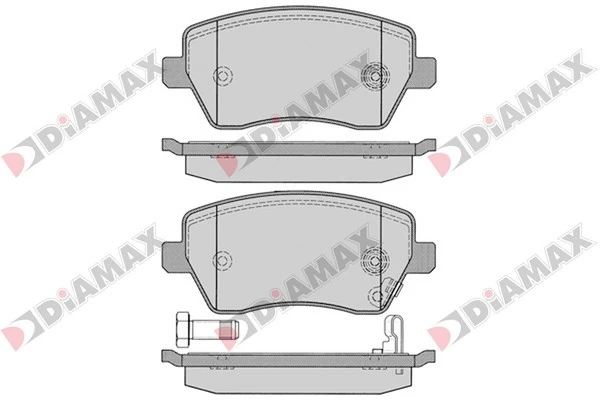 DIAMAX fékbetétkészlet, tárcsafék - N09236 - TothCarparts