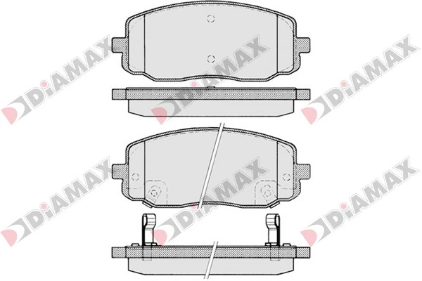 DIAMAX fékbetétkészlet, tárcsafék - N09240 - TothCarparts