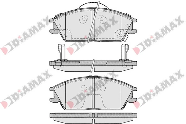 DIAMAX fékbetétkészlet, tárcsafék - N09241 - TothCarparts