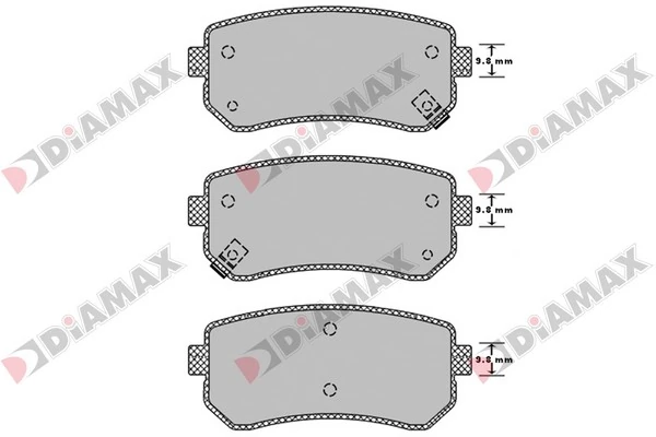 DIAMAX fékbetétkészlet, tárcsafék - N09242 - TothCarparts