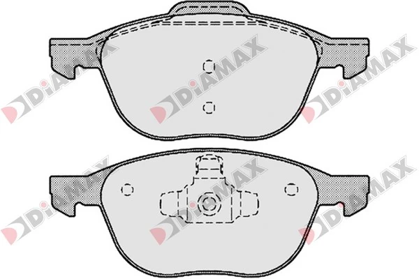 DIAMAX fékbetétkészlet, tárcsafék - N09267 - TothCarparts