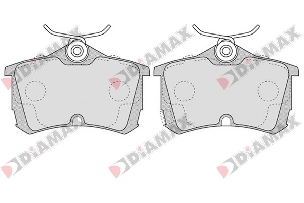 DIAMAX fékbetétkészlet, tárcsafék - N09300 - TothCarparts
